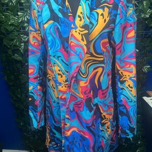 Vibrant Multicolor Women’s Blazer